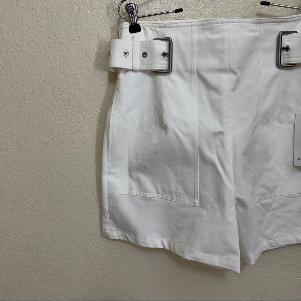 New 3.1 Phillip Lim Belted white shorts size 10 - Picture 6 of 11